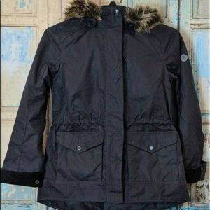 Barbour Womens Navy Waxed Cotton Jacket